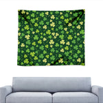 Green Clover Saint Patrick's Day Print Tapestry