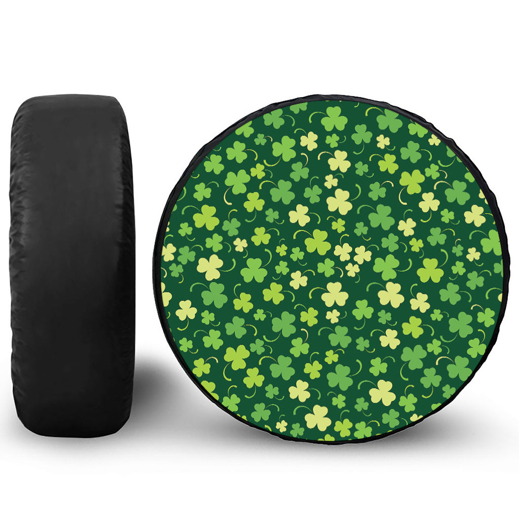 Green Clover Saint Patrick's Day Print Tire Cover