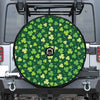 Green Clover Saint Patrick's Day Print Tire Cover With Camera Hole