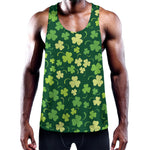 Green Clover Saint Patrick's Day Print Training Tank Top