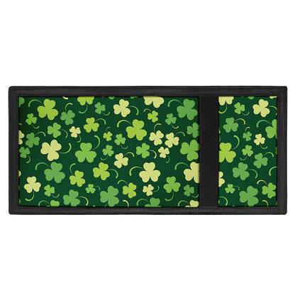 Green Clover Saint Patrick's Day Print Trifold Wallet