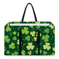Green Clover Saint Patrick's Day Print Utility Tote Bag