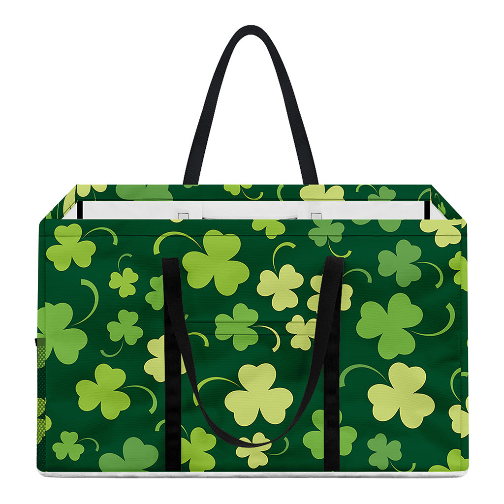 Green Clover Saint Patrick's Day Print Utility Tote Bag