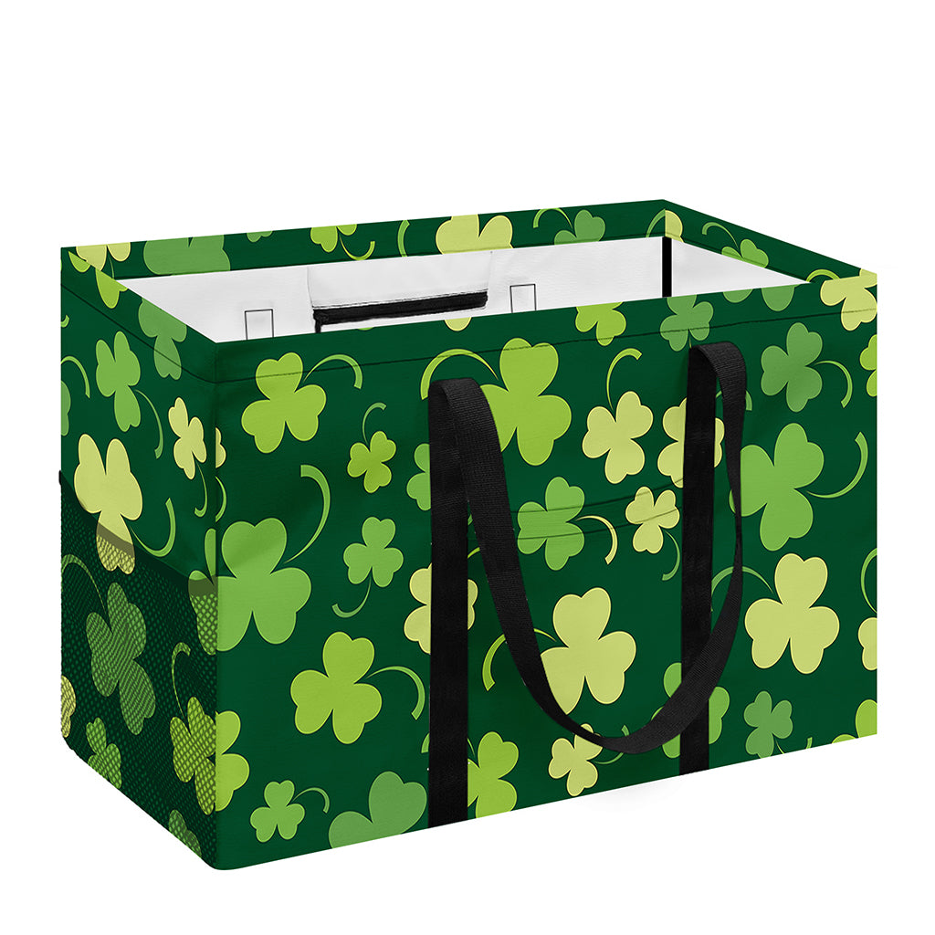 Green Clover Saint Patrick's Day Print Utility Tote Bag