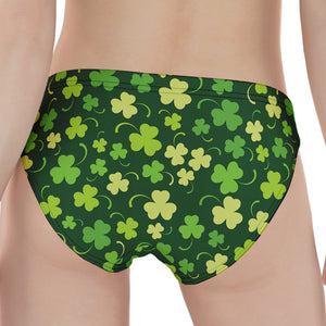 Green Clover Saint Patrick's Day Print Women's Panties