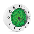 Green Clover St. Patrick's Day Print Alarm Clock