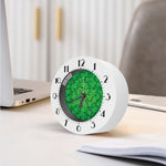Green Clover St. Patrick's Day Print Alarm Clock