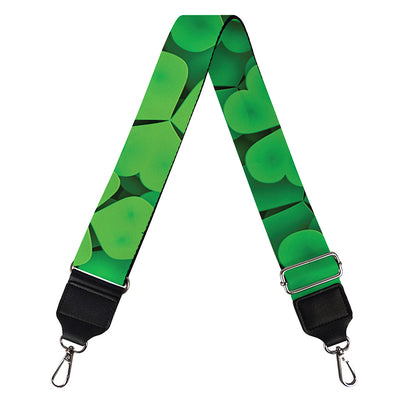 Green Clover St. Patrick's Day Print Bag Strap