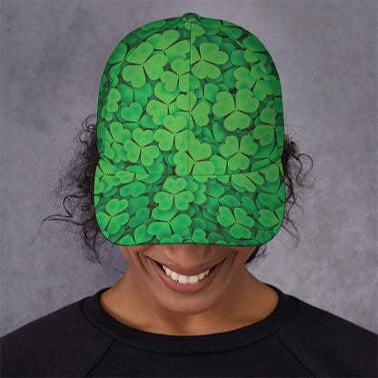 Green Clover St. Patrick's Day Print Baseball Cap
