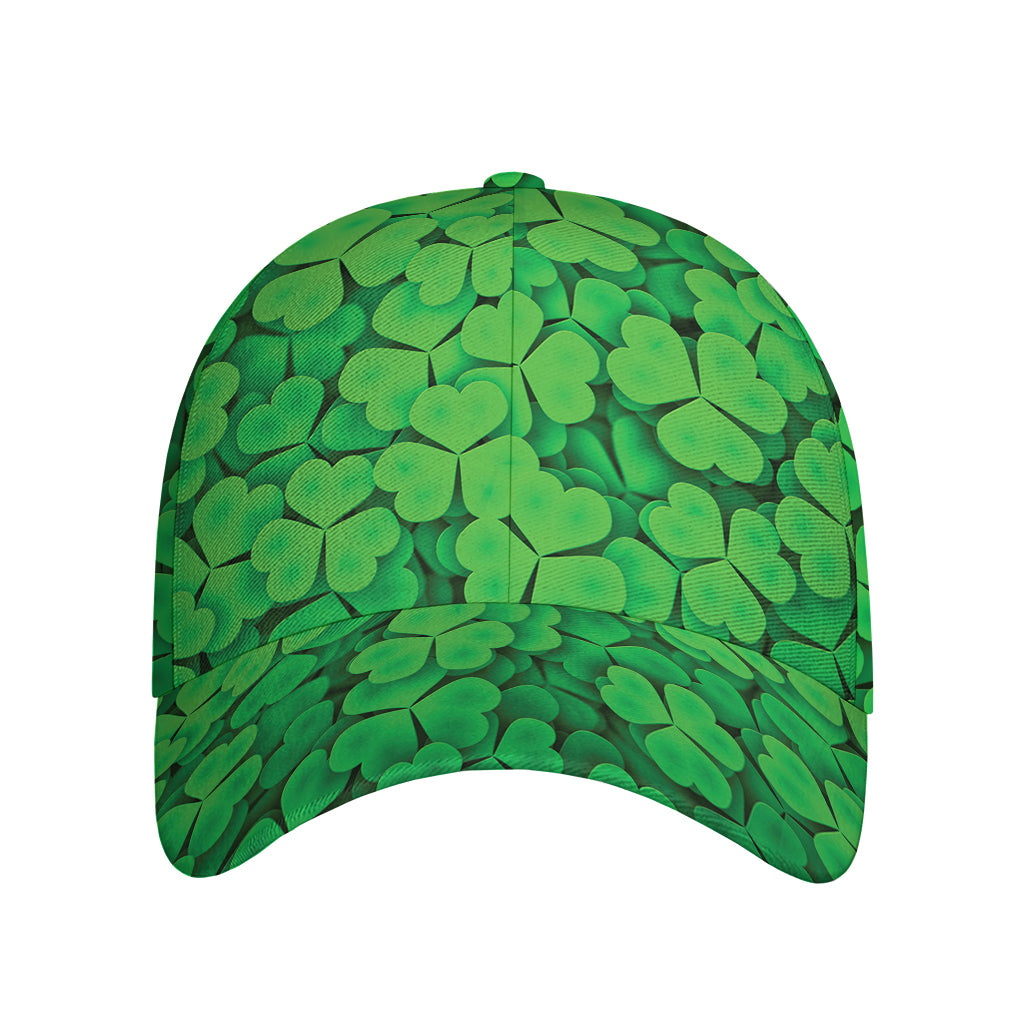 Green Clover St. Patrick's Day Print Baseball Cap