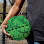 Green Clover St. Patrick's Day Print Basketball