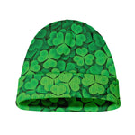 Green Clover St. Patrick's Day Print Beanie