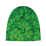 Green Clover St. Patrick's Day Print Beanie