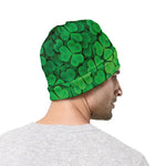 Green Clover St. Patrick's Day Print Beanie