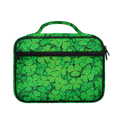 Green Clover St. Patrick's Day Print Briefcase Bible Bag