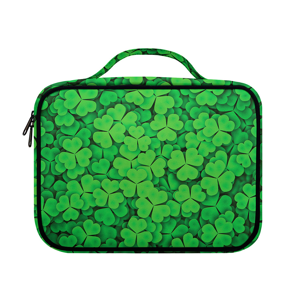 Green Clover St. Patrick's Day Print Briefcase Bible Bag