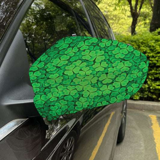 Green Clover St. Patrick's Day Print Car Side Mirror Covers