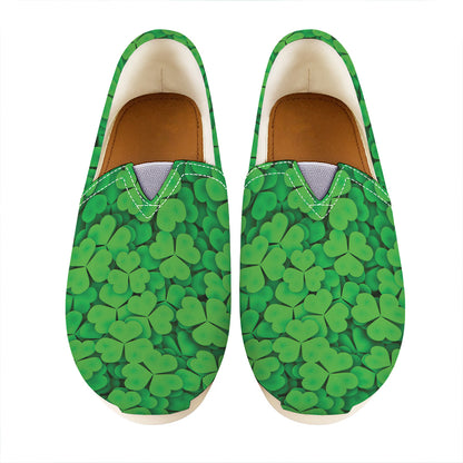 Green Clover St. Patrick's Day Print Casual Shoes