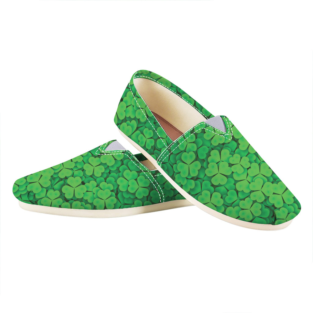 Green Clover St. Patrick's Day Print Casual Shoes
