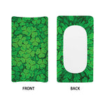 Green Clover St. Patrick's Day Print Changing Pad Cover