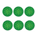 Green Clover St. Patrick's Day Print Coaster Set