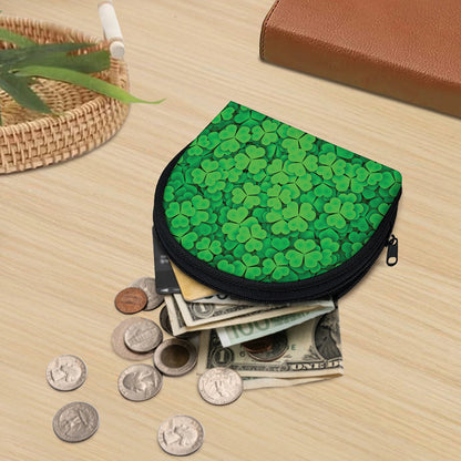 Green Clover St. Patrick's Day Print Coin Purse