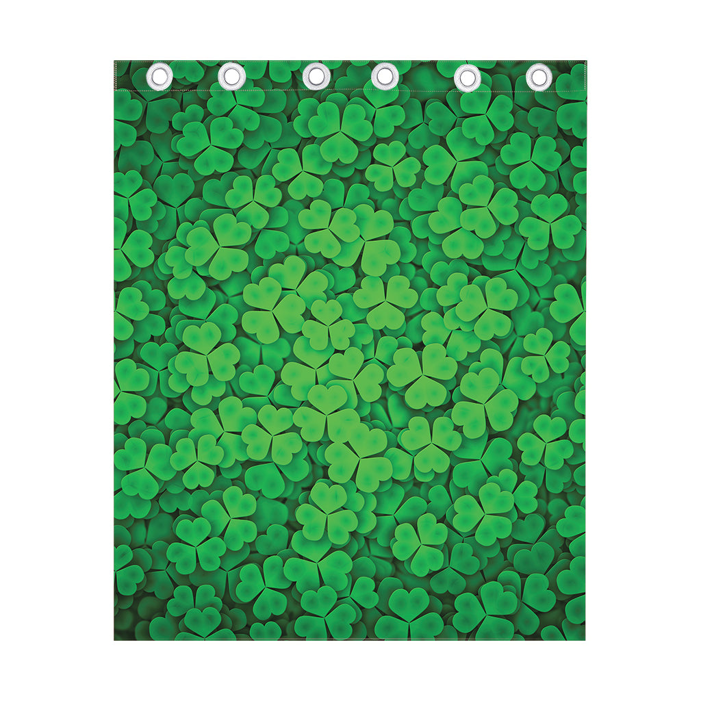 Green Clover St. Patrick's Day Print Curtain