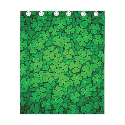 Green Clover St. Patrick's Day Print Curtain