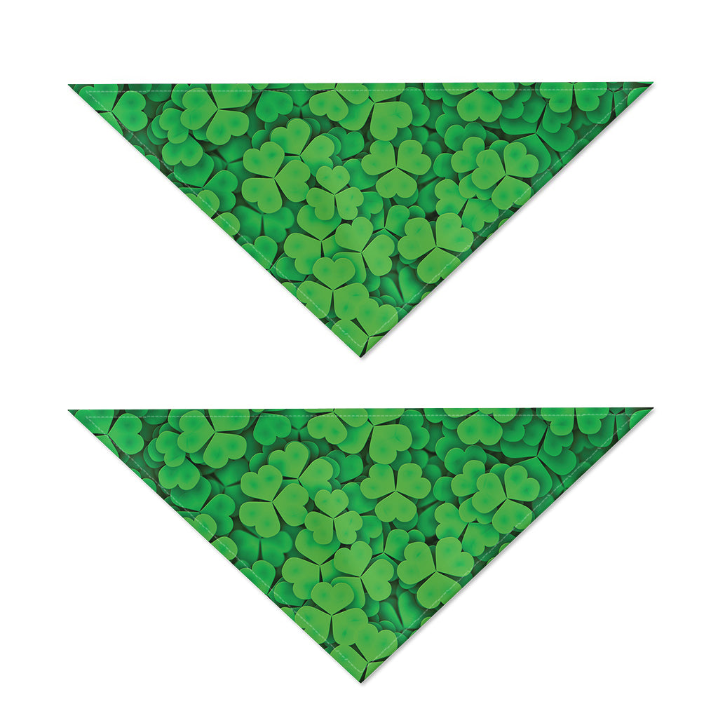 Green Clover St. Patrick's Day Print Dog Bandana