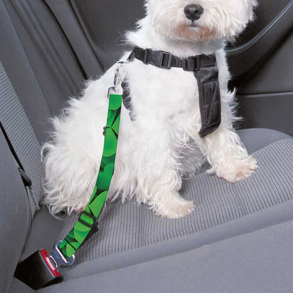 Green Clover St. Patrick's Day Print Dog Seat Belt