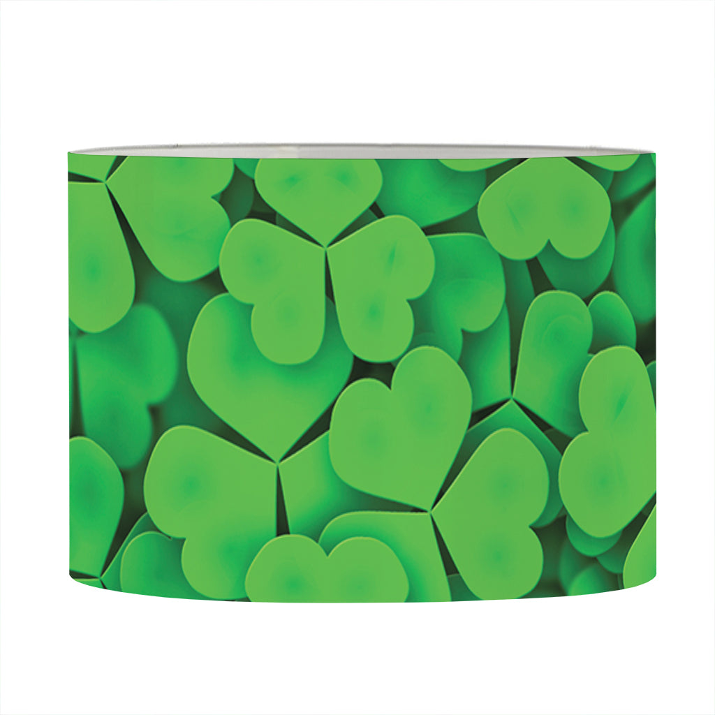 Green Clover St. Patrick's Day Print Drum Lamp Shade