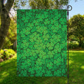 Green Clover St. Patrick's Day Print Garden Flag
