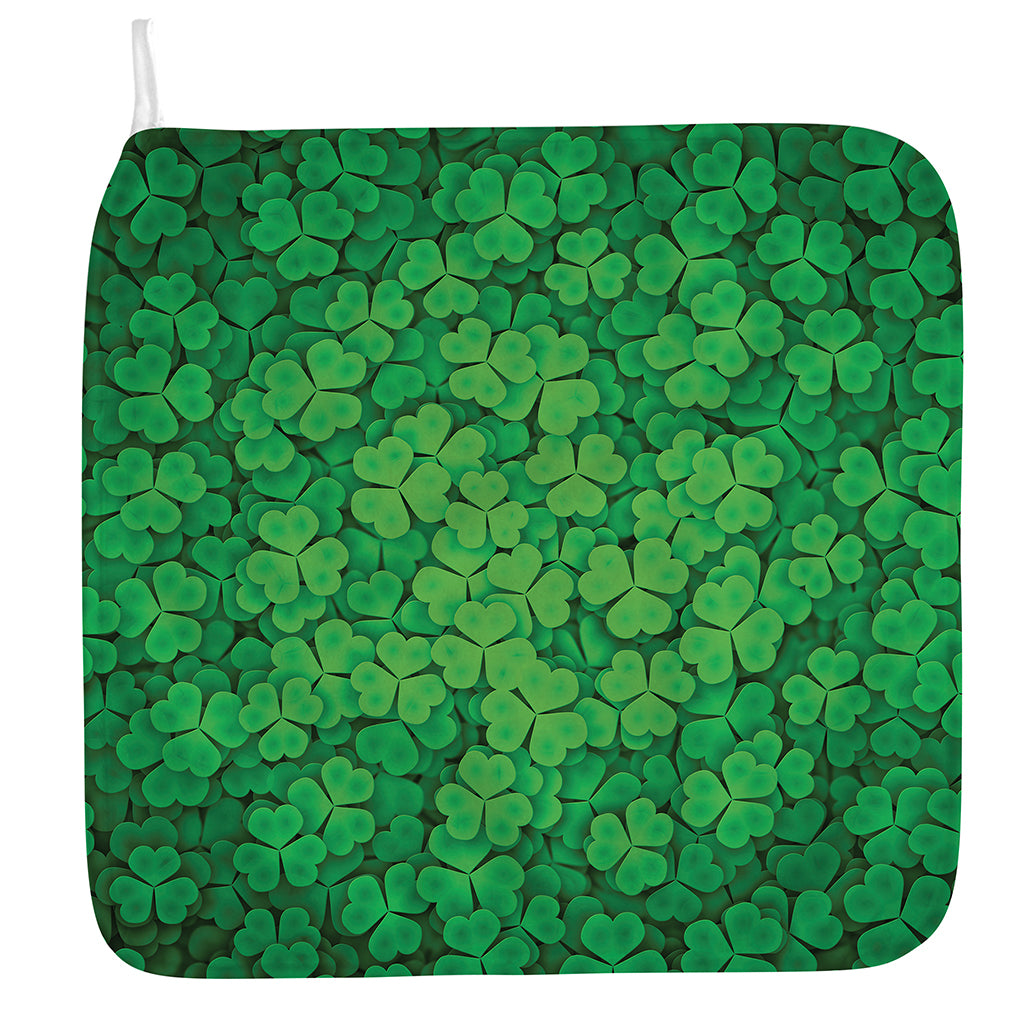 Green Clover St. Patrick's Day Print Hand Towel