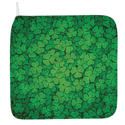 Green Clover St. Patrick's Day Print Hand Towel