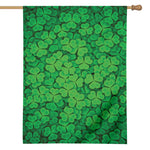 Green Clover St. Patrick's Day Print House Flag