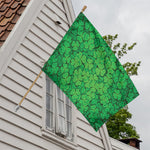 Green Clover St. Patrick's Day Print House Flag