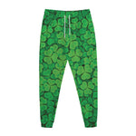 Green Clover St. Patrick's Day Print Jogger Pants