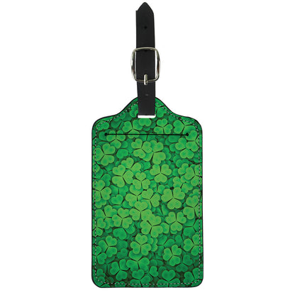 Green Clover St. Patrick's Day Print Luggage Tag
