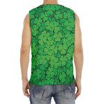 Green Clover St. Patrick's Day Print Men's Fitness Tank Top