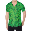 Green Clover St. Patrick's Day Print Men's Shirt
