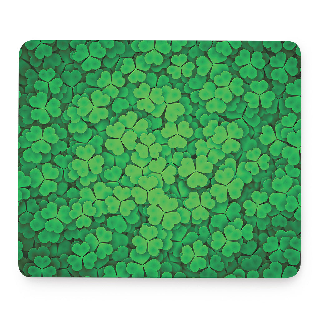 Green Clover St. Patrick's Day Print Mouse Pad