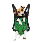 Green Clover St. Patrick's Day Print Pet Carrier Backpack