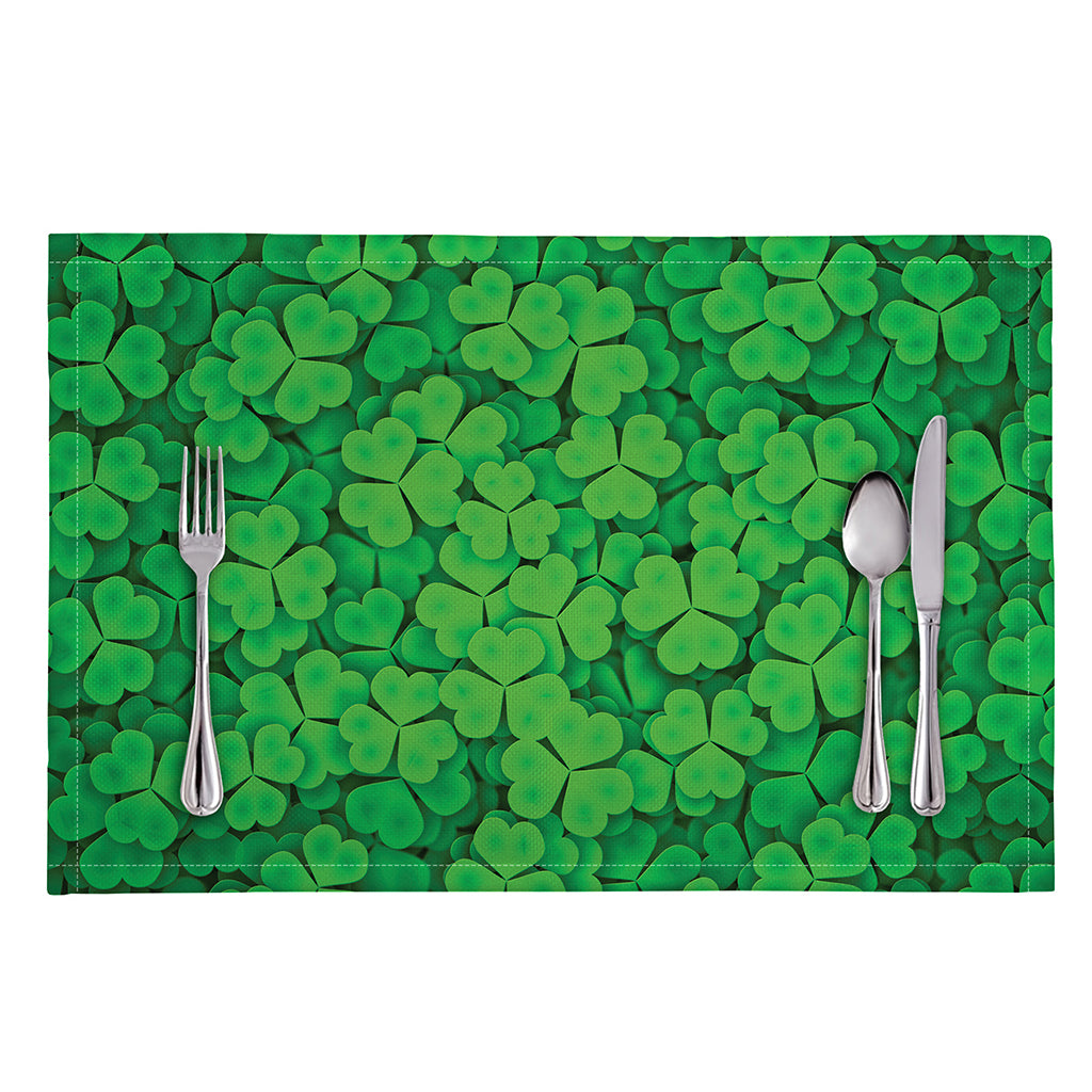 Green Clover St. Patrick's Day Print Placemat