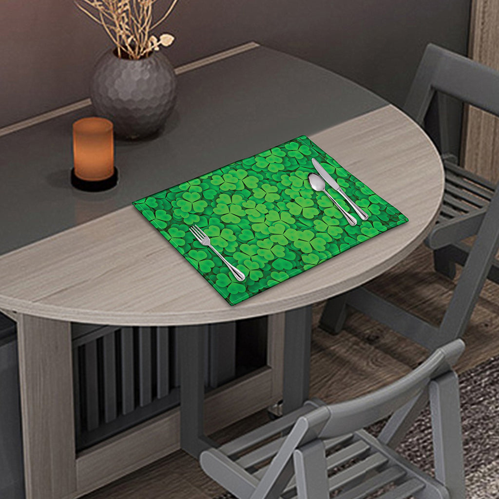 Green Clover St. Patrick's Day Print Placemat