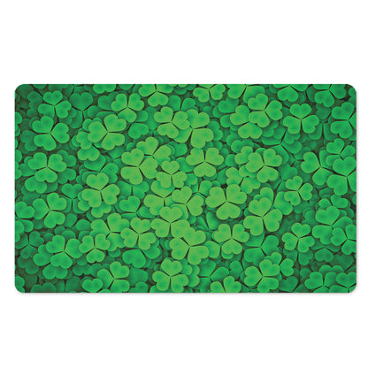 Green Clover St. Patrick's Day Print Polyester Doormat