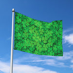 Green Clover St. Patrick's Day Print Polyester Flag