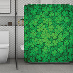 Green Clover St. Patrick's Day Print Polyester Shower Curtain