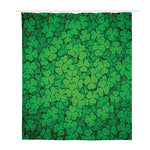 Green Clover St. Patrick's Day Print Polyester Shower Curtain