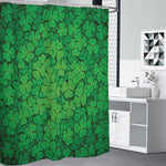 Green Clover St. Patrick's Day Print Premium Shower Curtain