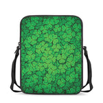 Green Clover St. Patrick's Day Print Rectangular Crossbody Bag